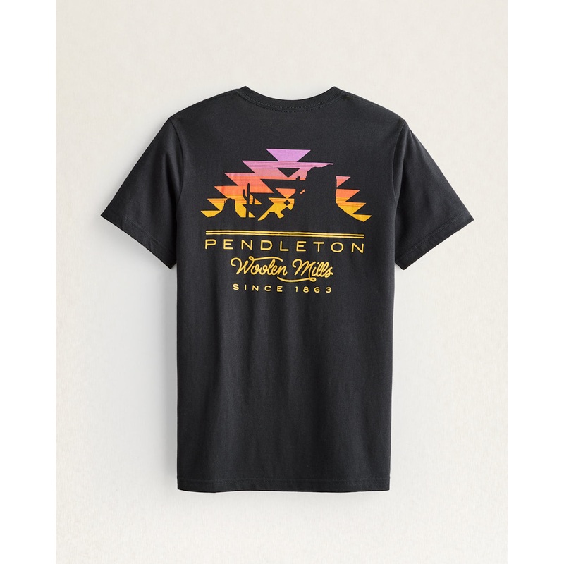 Pendleton Men's Desert Sunset Short Logo Sleeve Graphic T-Shirt