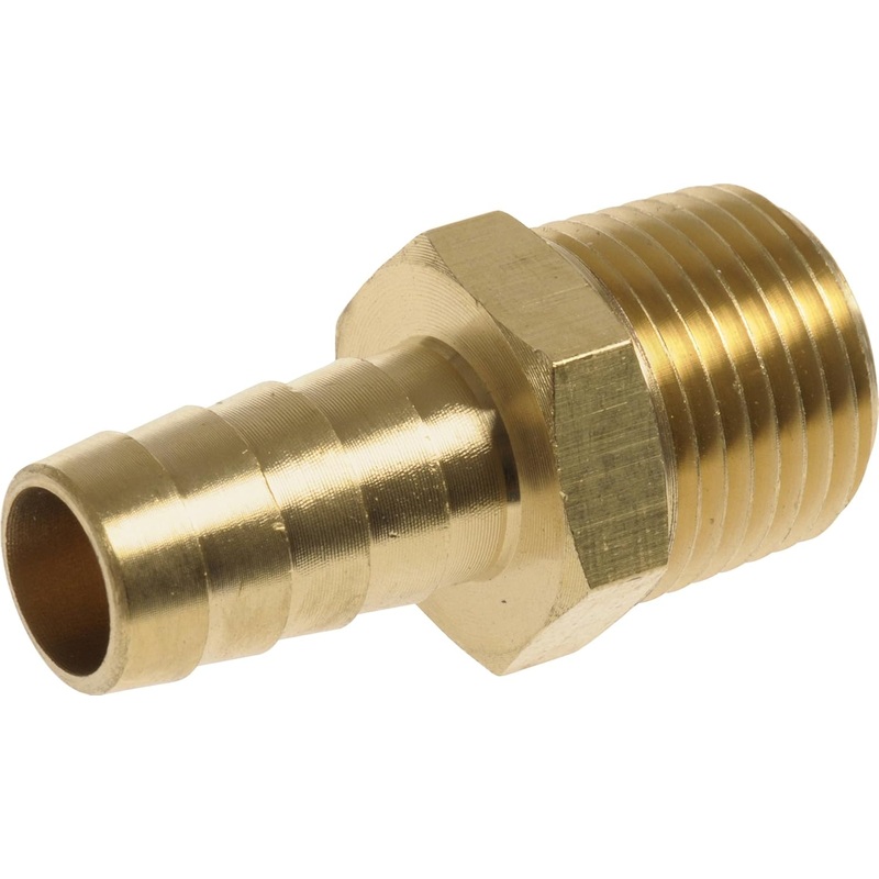 The Hillman Group 56172 3/8 x 1/4-Inch IPS Brass Hose Barb, 4-Pack