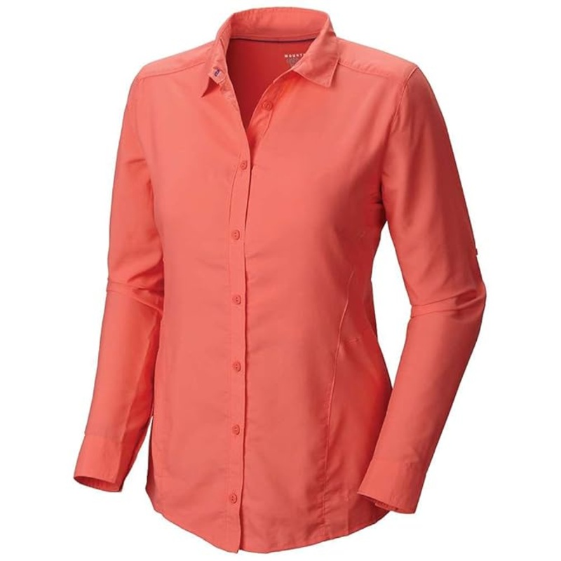 Mountain Hardwear Canyon Long Sleeve Shirt Women's Size 10 Wild Melon