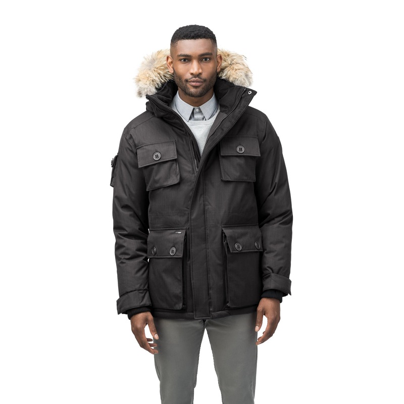 Nobis The Barry Parka Men's Extra Small Crosshatch Black