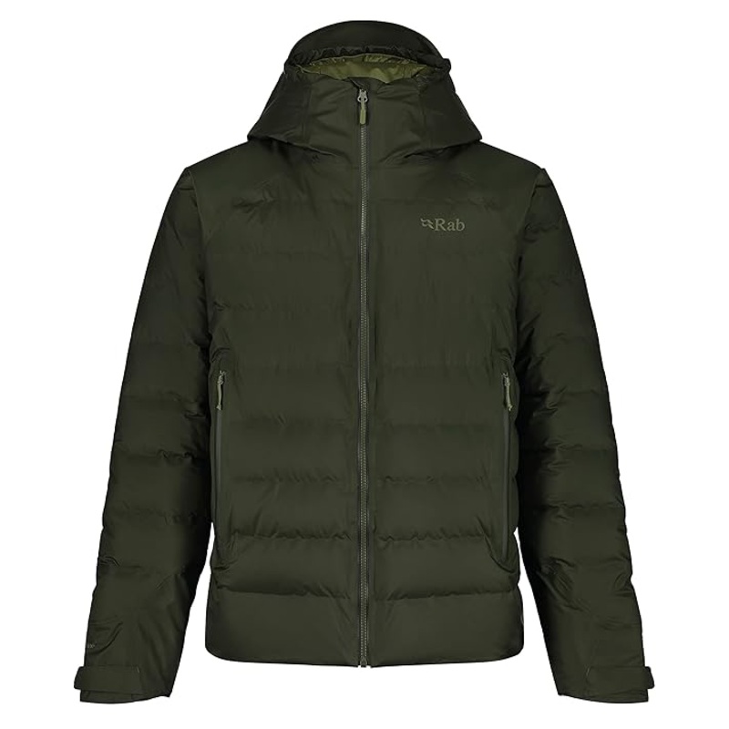 Rab Valiance Waterproof Down Jacket Men's Large Army Open Box