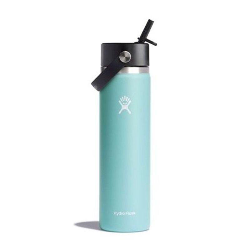 Hydro Flask 24 Oz Wide Mouth With Flex Straw Cap In Dew