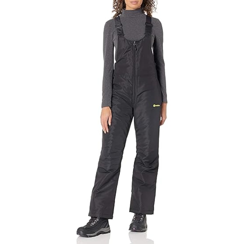 Solstice Microshed Snow Ski Bibs Full Zip Women's Black Medium Vintage