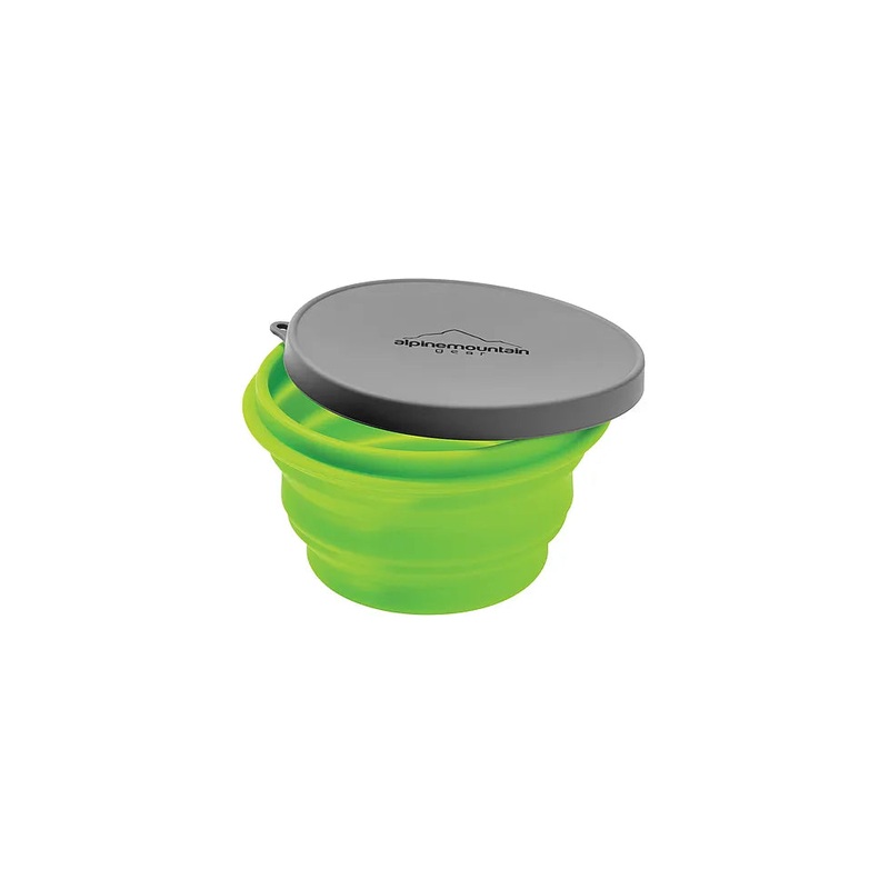 Alpine Mountain Gear Medium Collapsible Silicone Container With Lid