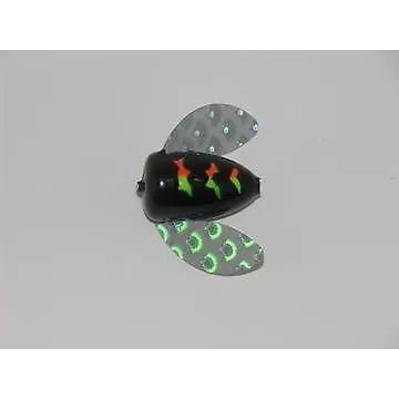 Yakima Bait Spin-N-Glo B12-Sz 0 Nickel Plate Chartreuse Head Mylar Wing