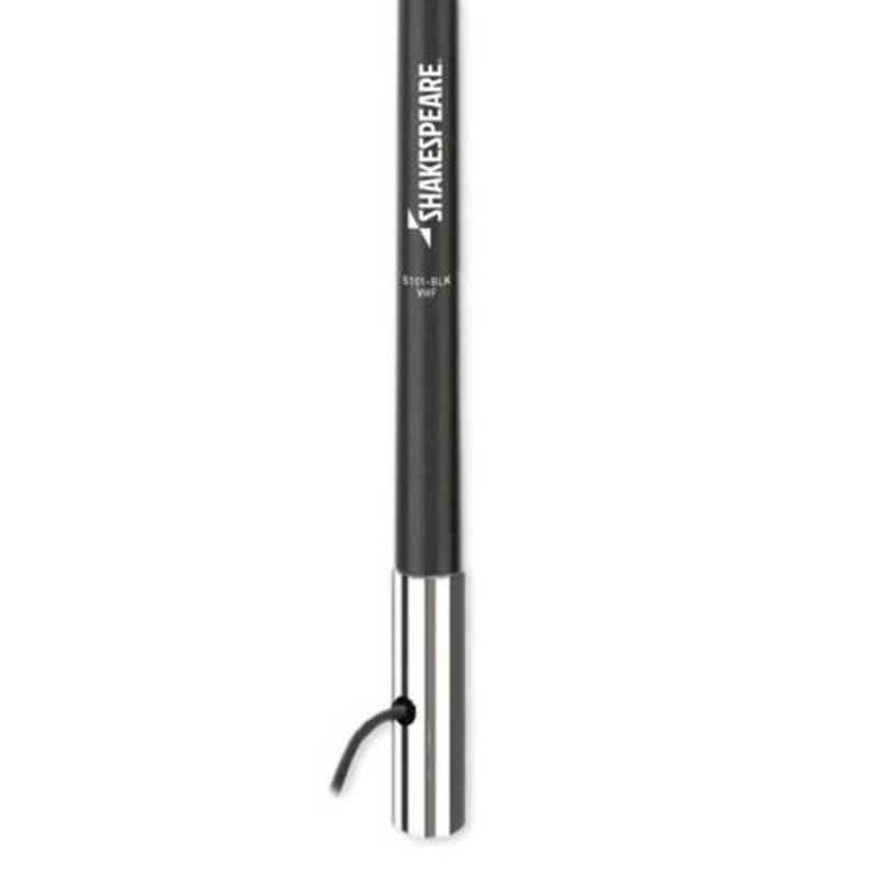 Shakespeare VHF Radio Antenna - Monopole; Ratchet Mount; 8' Height; Black - SPR5101-BLK