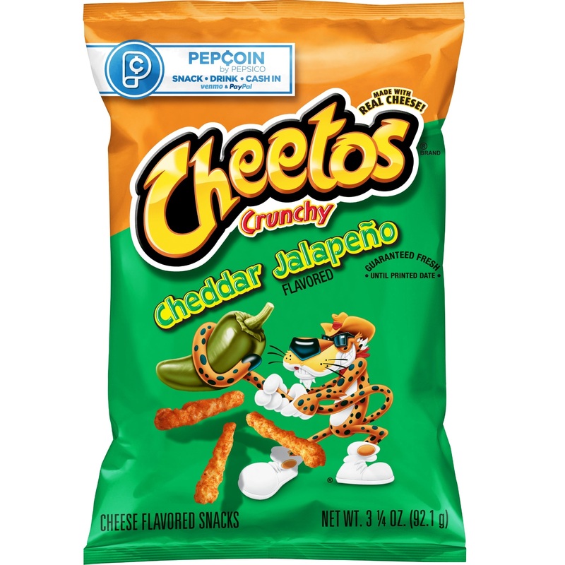 Cheetos Crunchy Cheddar Jalapeno Flavored Cheese Flavored Snacks