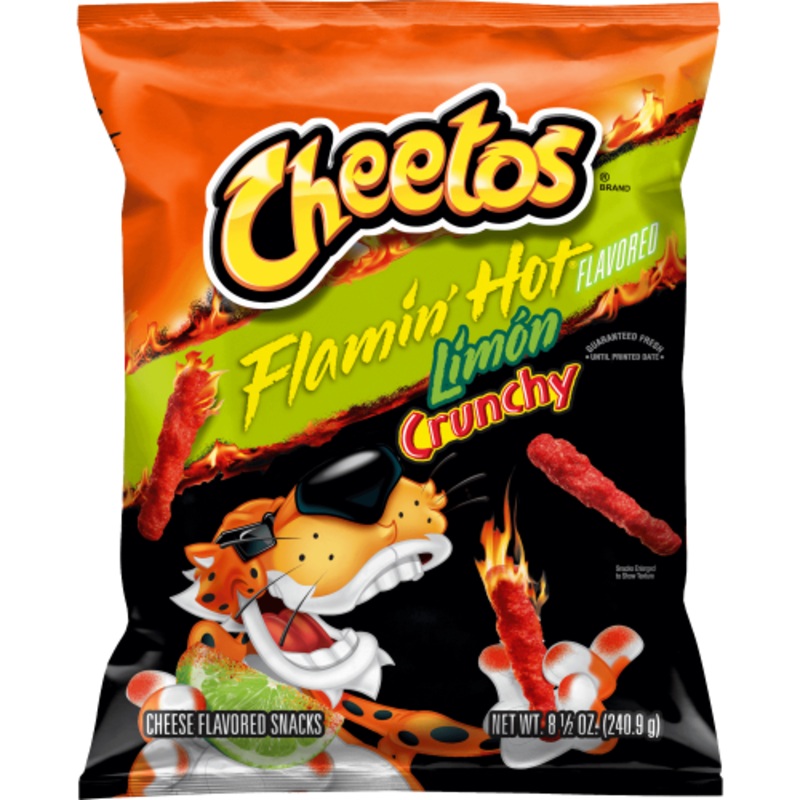 Cheetos Crunchy  Flamin' Hot Limon Flavored Cheese Flavored Snacks
