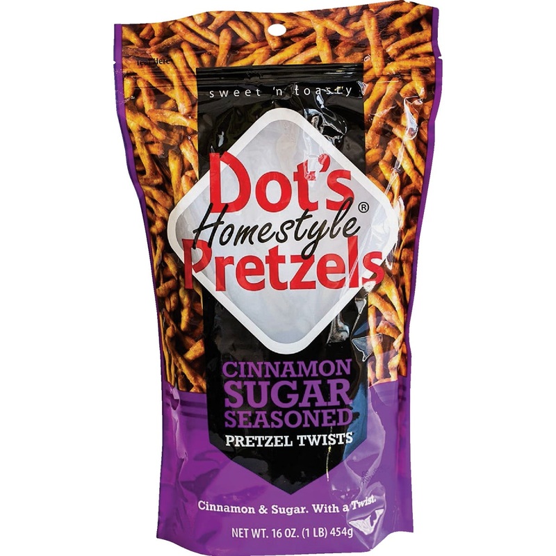 Dot's Homestyle Pretzels Cinnamon & Sugar Dots Pretzels Homestyle Snacks