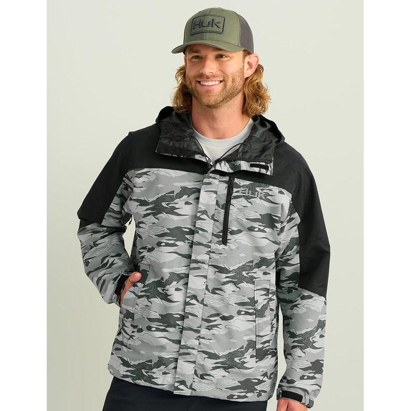 Huk Gear Grand Banks Tidal Map Jacket Men's