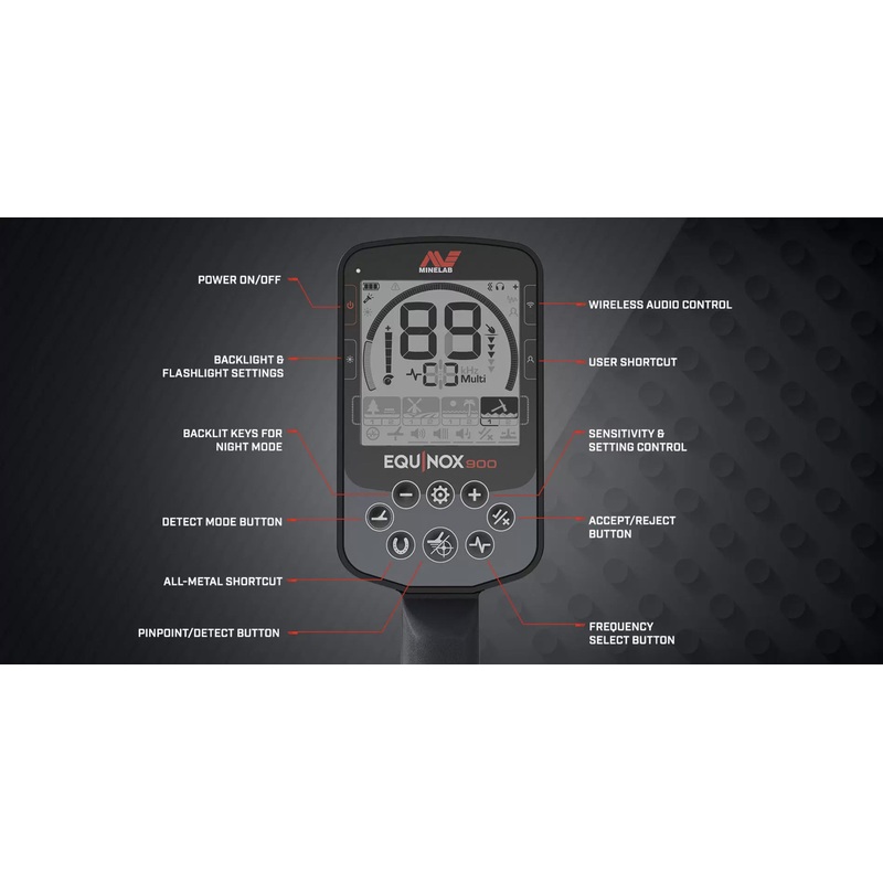 Minelab EQUINOX 900 Multi-Purpose Metal Detector