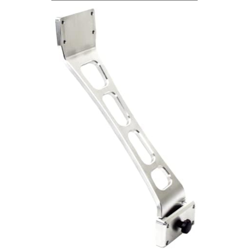 FishEng 15" Bent Aluminum Rod Extension with S&C Rod Rack - Anodized Finish
