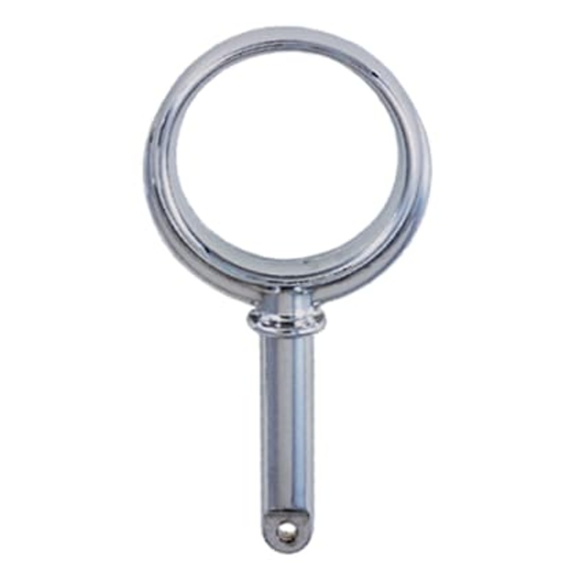 Perko 2" Round Rowlock Horns - Zinc, 1/2" Shank