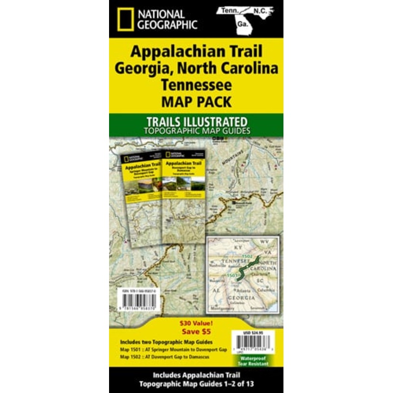 Appalachian Trail: Georgia, North Carolina, Tennessee [Map Pack Bundle]