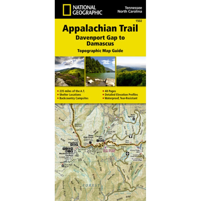AT: Davenport Gap to Damascus Map [North Carolina, Tennessee]
