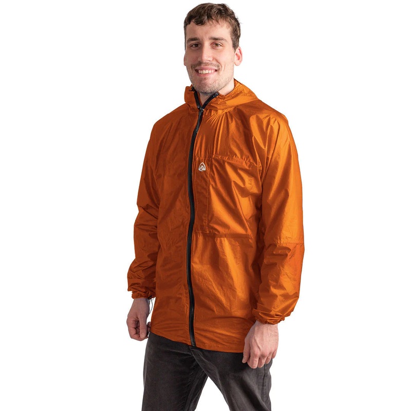 Bargain Men's Vertice Rain Jacket - Burnt Orange - XX Large