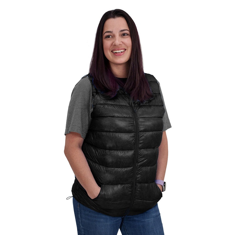 Clearance - Goose Down Vest - Jet Black - Extra Large