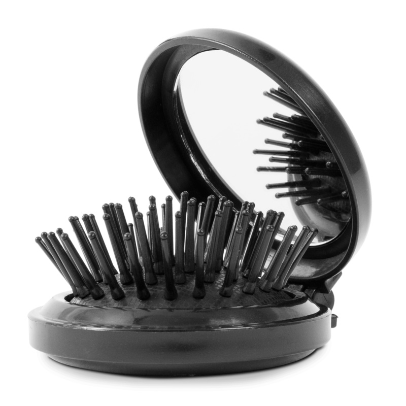 Mini Hair Brush w/ Mirror