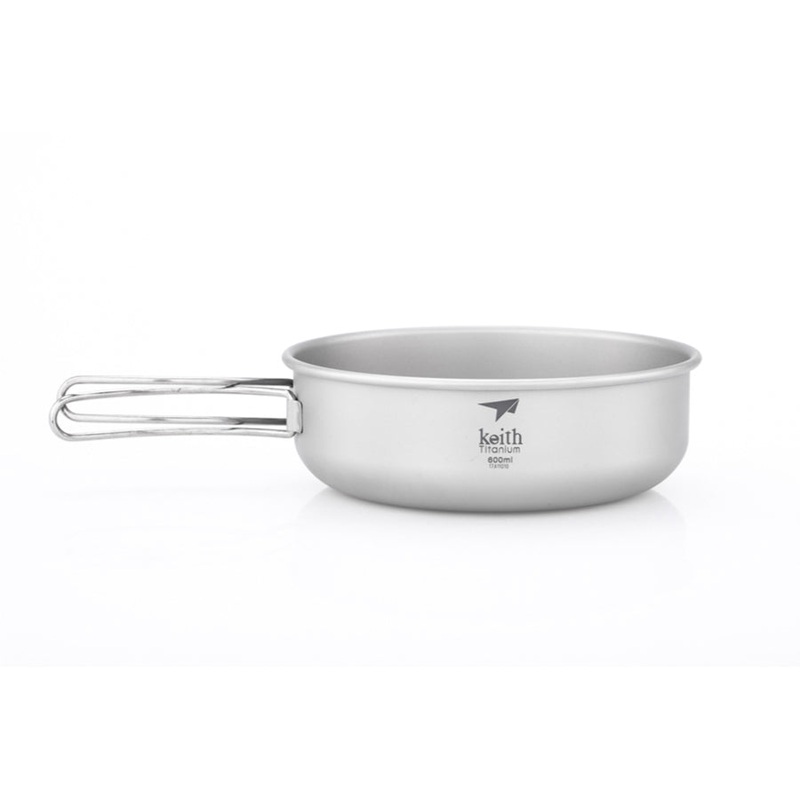 Keith Titanium Bowl with Folding Handle