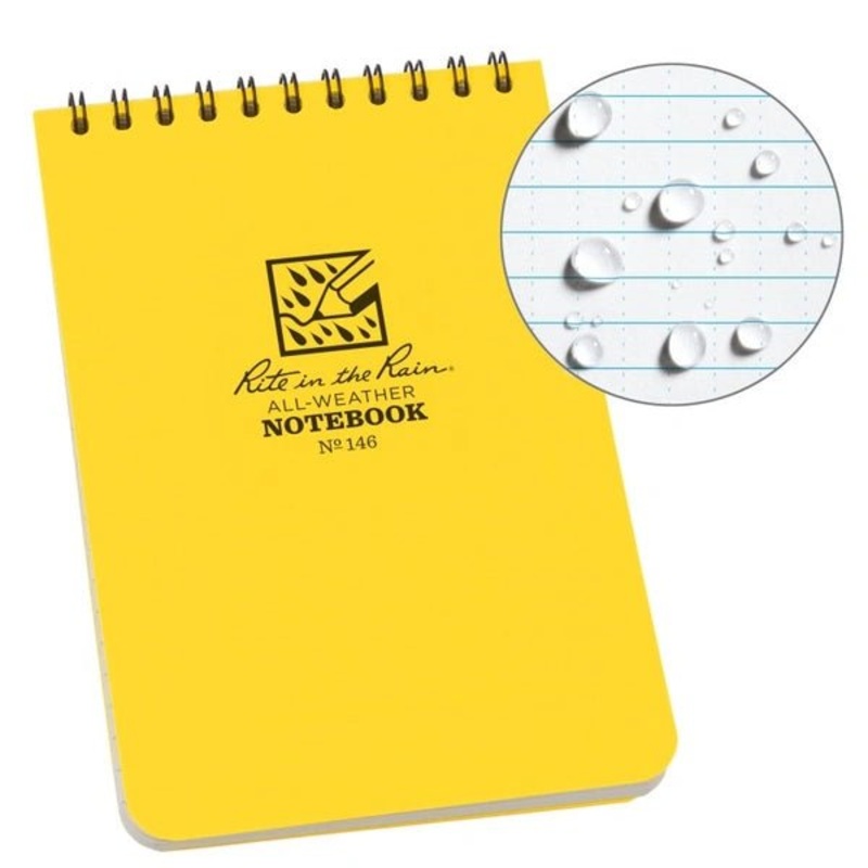Rite in the Rain Polydura Waterproof Spiral Notebook - 4 x 6