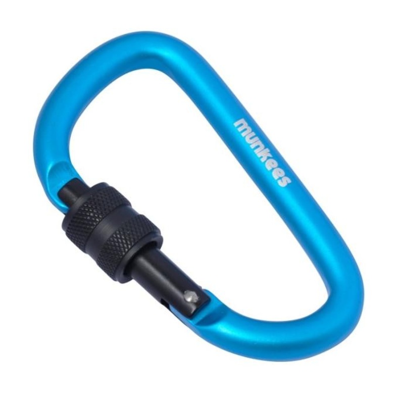 Munkees D-Shape Screw Lock Carabiner 8 x 80 mm
