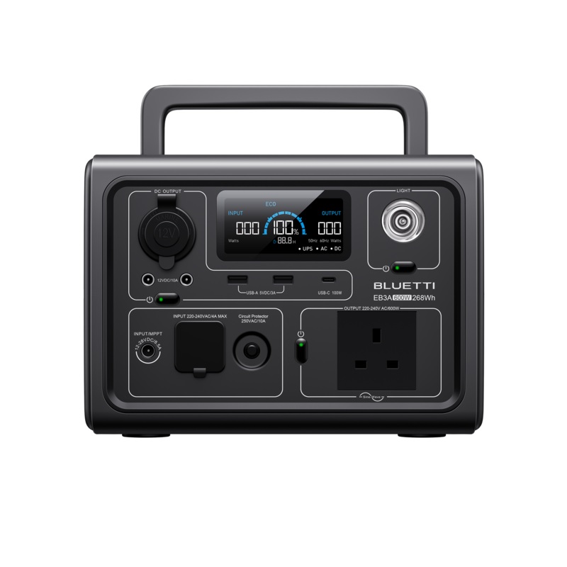 Bluetti EB3A Portable Power Station 600W/268Wh