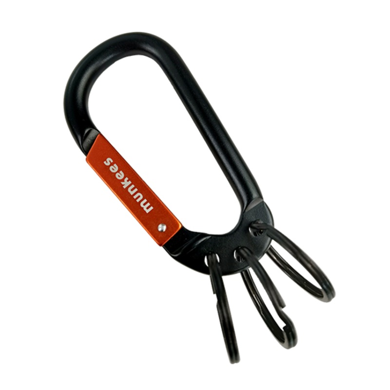 Munkees Carabiner w/ 3 Keyrings