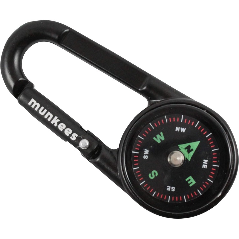 Munkees Carabiner w/ Compass & Thermometer