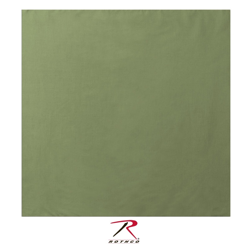 Rothco Solid Color Bandana Olive Drab 22"