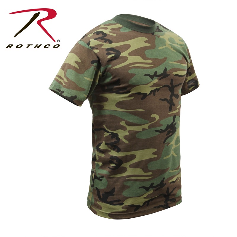 [CLEARANCE] Rothco Childrens Woodland Camo Heavyweight T-Shirt