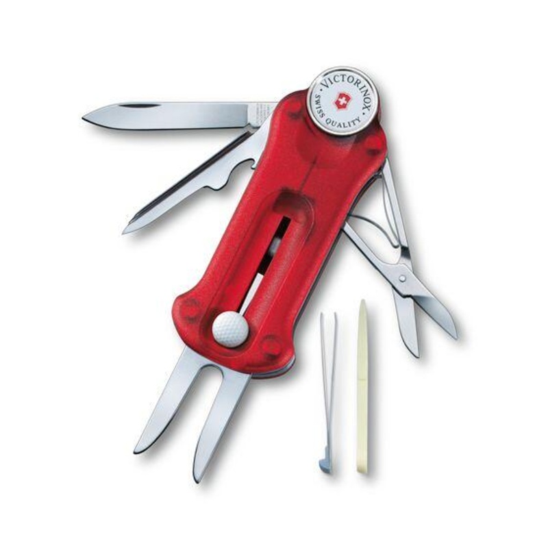 [CLEARANCE] Victorinox Golf Tool Red Translucent
