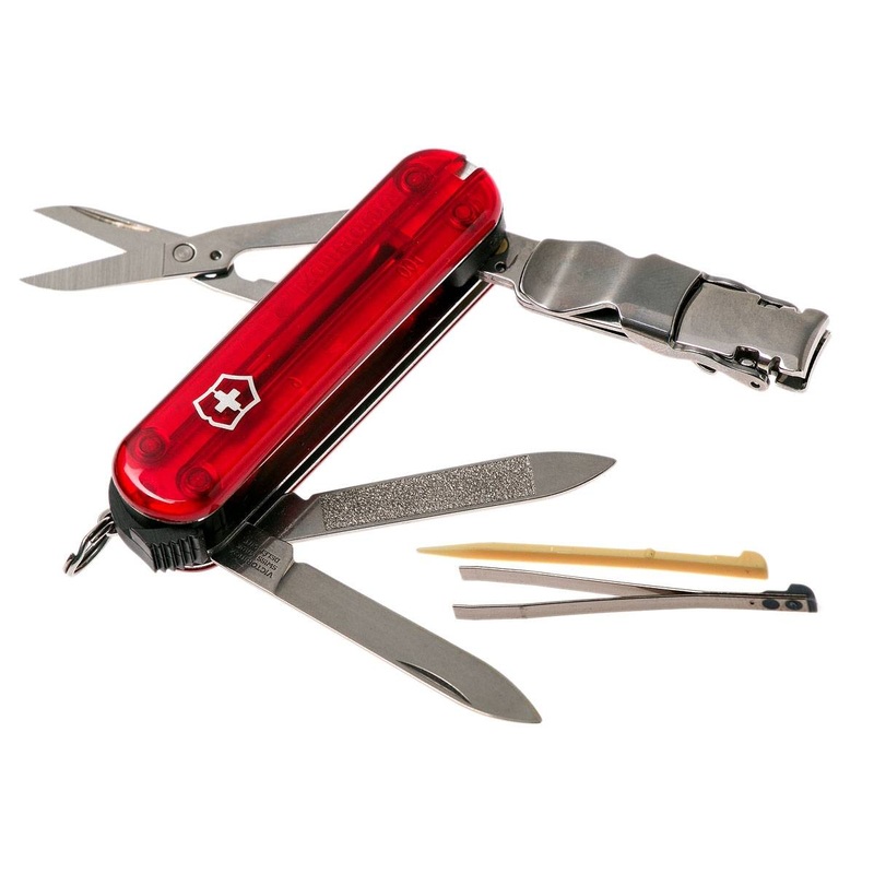 Victorinox Nail Clip 580 , 65Mm Red Transparent