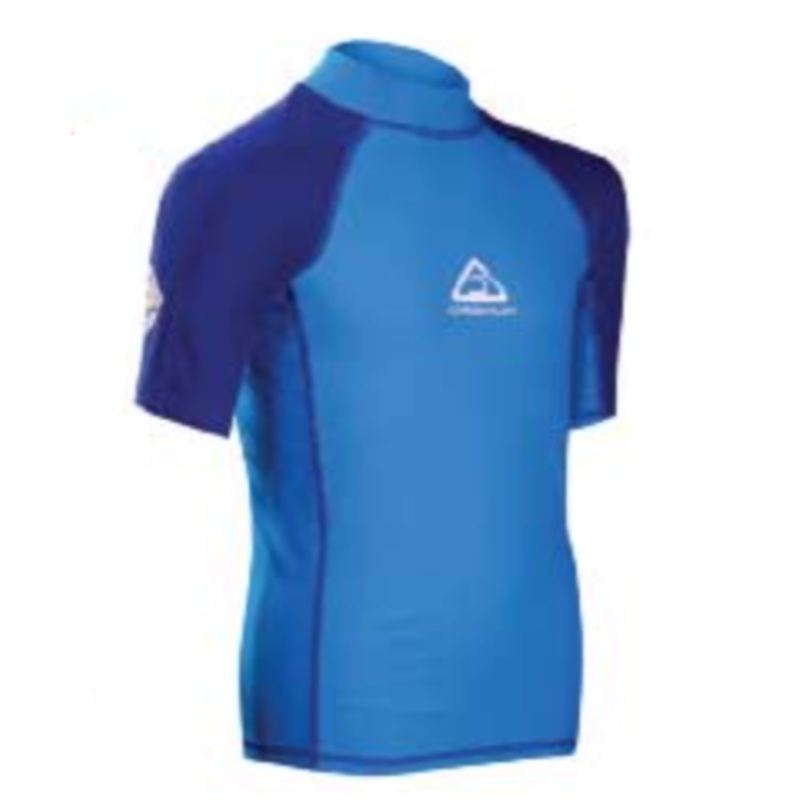 Land & Sea Beach Short Sleeve  Junior Rash Navy