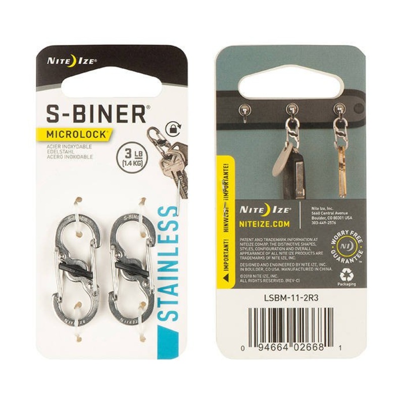Nite Ize S-Biner MicroLock - 2Pack