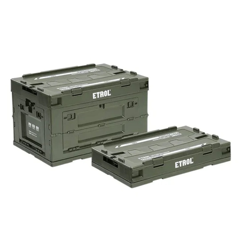 [CLEARANCE] Etrol Turtle Folding Box Olive Green 50L