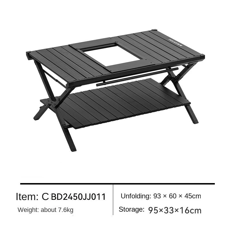 Blackdog Double Layered Folding Table