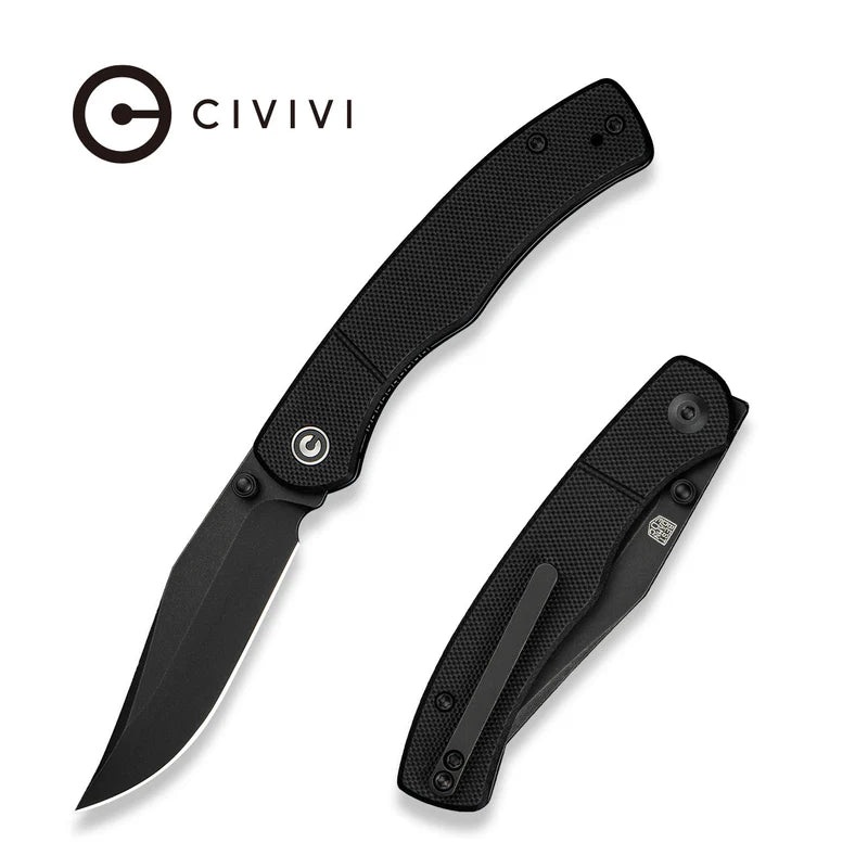 CIVIVI Clingman Black G10 Handle Black Nitro-V Blade