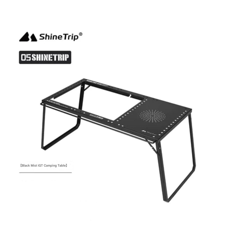 ShineTrip Black Mist IGT Camping Table and Accessories