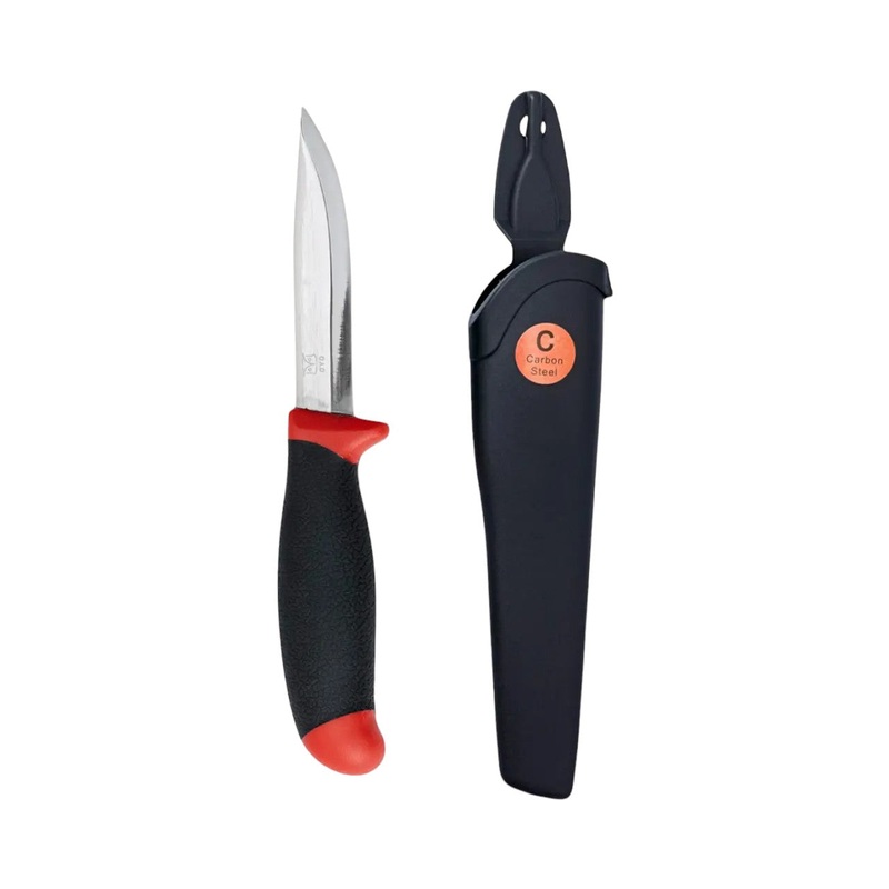 Oyo Carbon Steel Knife with Plastic Sheath