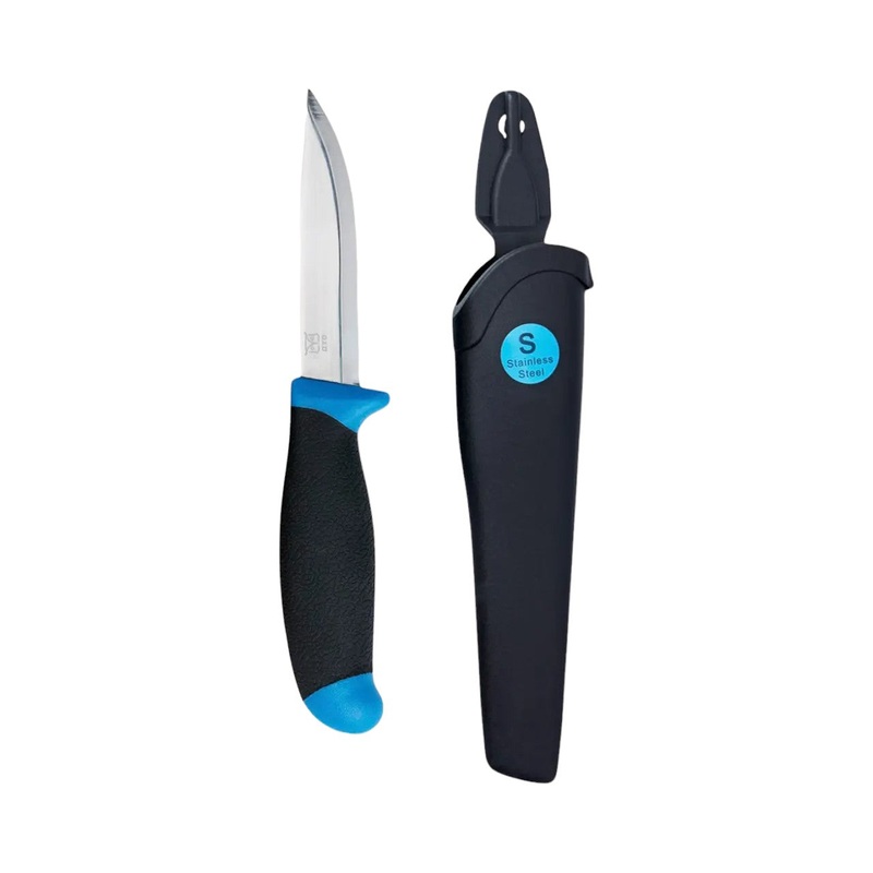 Oyo Stainless Steel Knife w Plastic Sheath