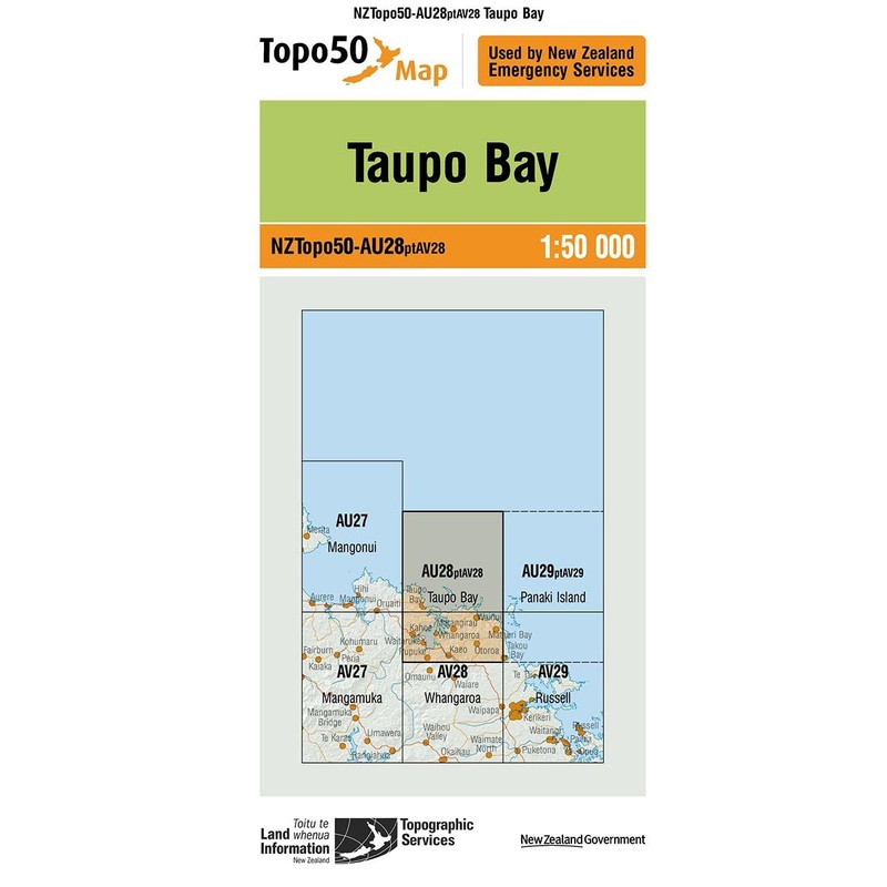 NZ Topo 50 Map AU28 Taupo Bay