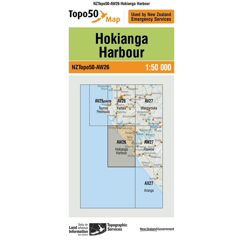 NZ Topo 50 Map AW26 Hokianga Harbour