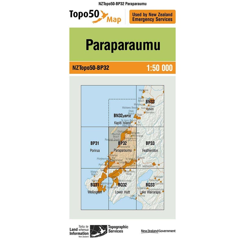 NZ Topo 50 Map BP32 Paraparaumu