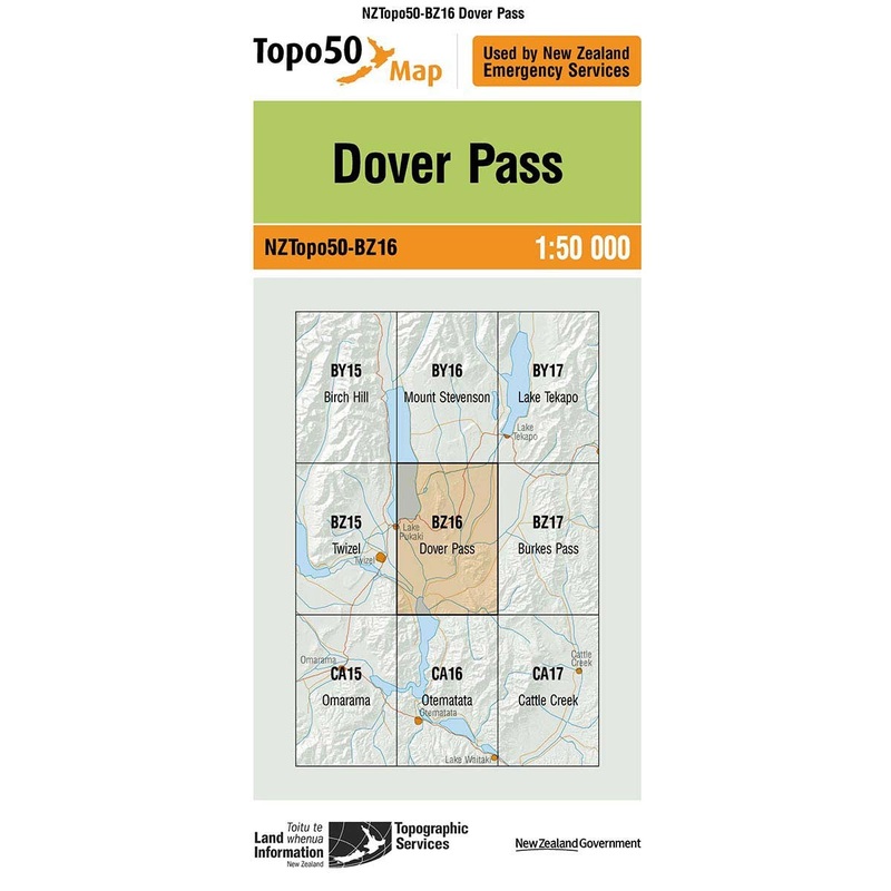 NZ Topo 50 Map BZ16 Dover Pass