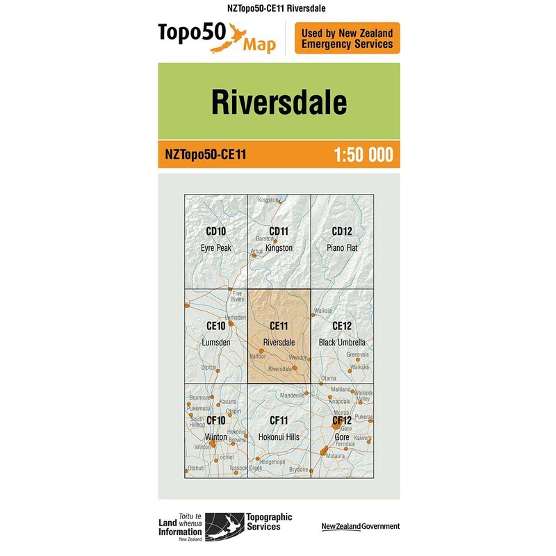 NZ Topo 50 Map CE11 Riversdale