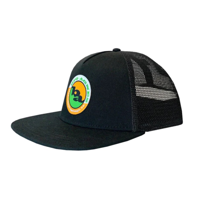Big Agnes OG Logo Flat Brim Twill Trucker Hat - Black