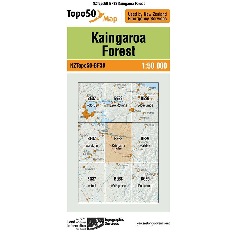 NZ Topo 50 Map BF38 Kaingaroa Forest