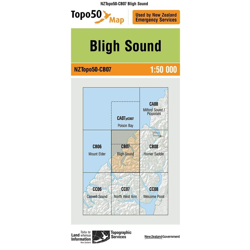 NZ Topo 50 Map CB07 Bligh Sound