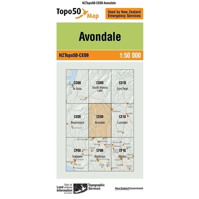 NZ Topo 50 Map CE09 Avondale