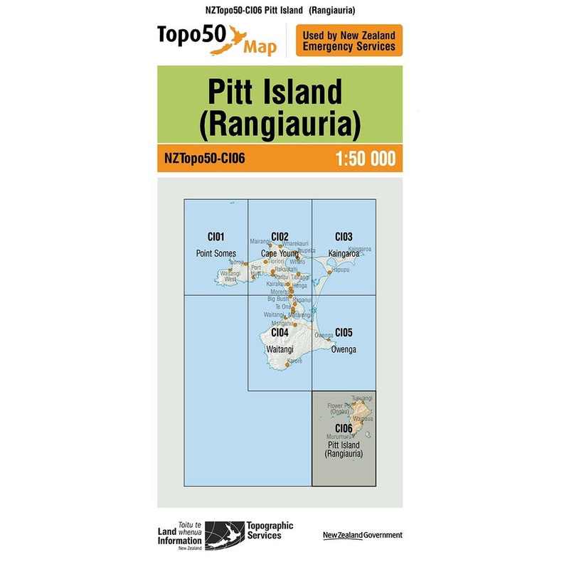 NZ Topo 50 Map CI06 Pitt Island